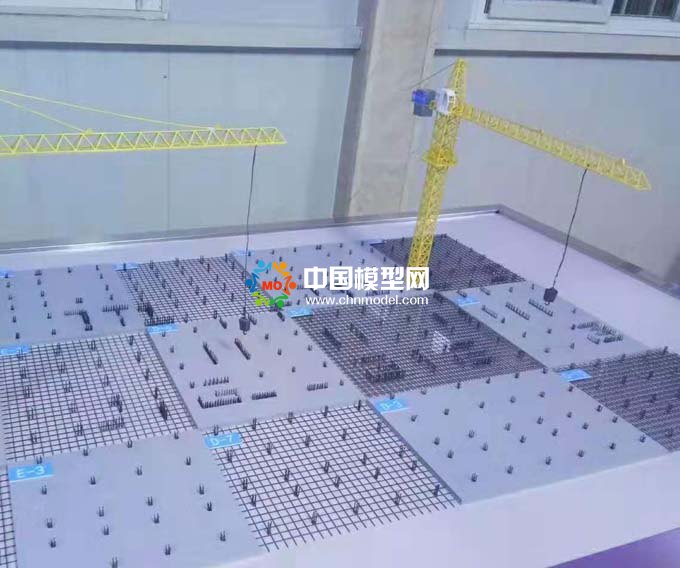 工法模型之跳倉(cāng)施工法演示沙盤(pán)
