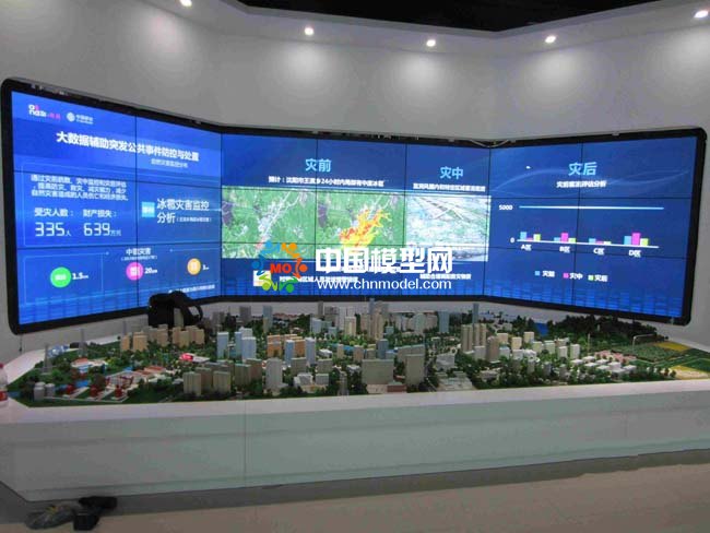 5G大數(shù)據(jù)監(jiān)控防災減災防控處置沙盤模型