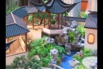園林古建模型，天壇模型，木制古建模型