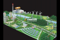 山東華聚發(fā)電廠沙盤(pán)模型