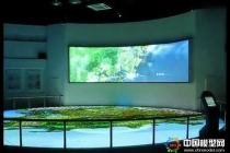 晉江規(guī)劃展廳弧幕聯(lián)動數字沙盤模型