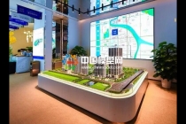 售樓部正常使用三類沙盤模型，建筑區(qū)域和戶型
